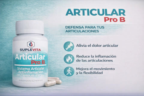 Articular Pro B Suplevita | Colágeno, Magnesio y Zinc para Articulaciones
