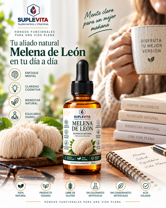 MELENA DE LEÓN – EXTRACTO DUAL 2:1 | 30 ML | SUPLEVITA