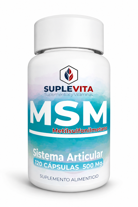 Msm Metilsulfonilmetano Articulaciones Movilidad 120 Caps
