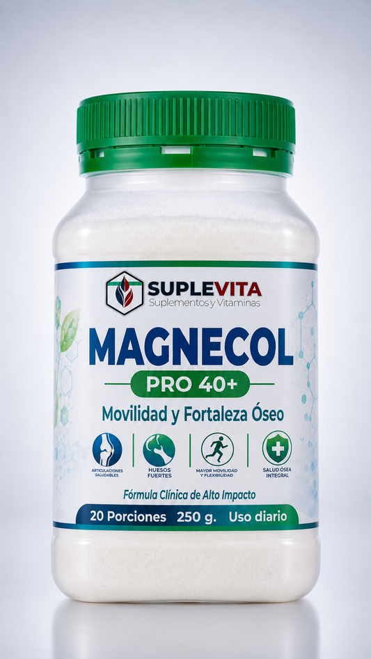 Magnecol Suplevita | Magnesio y Colágeno para Huesos y Articulaciones
